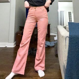 SOLD y2k authentic MAUIGIRL pink corduroy flare  pants
